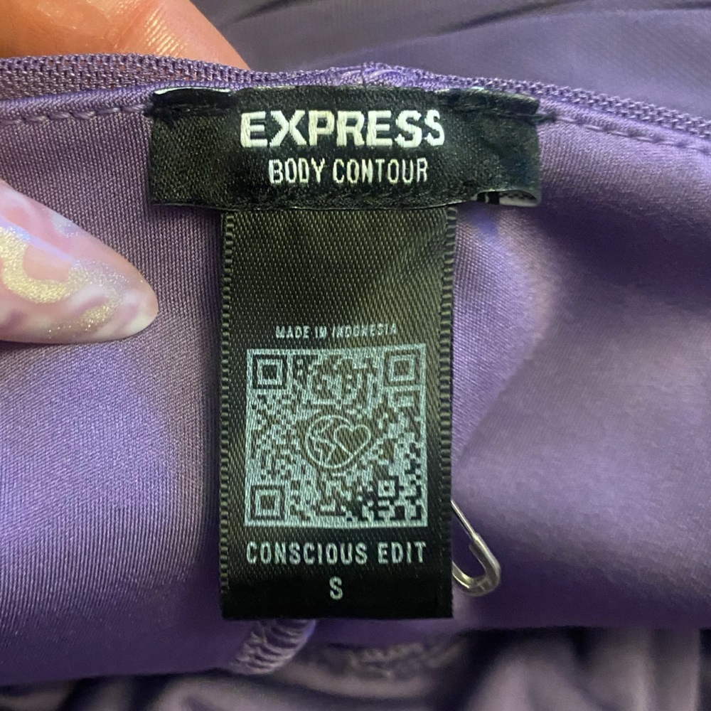 Express Purple Ruched Camisole - Picture 5 of 5